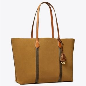 Tory Burch Perry Suede Triple Compartment Tote